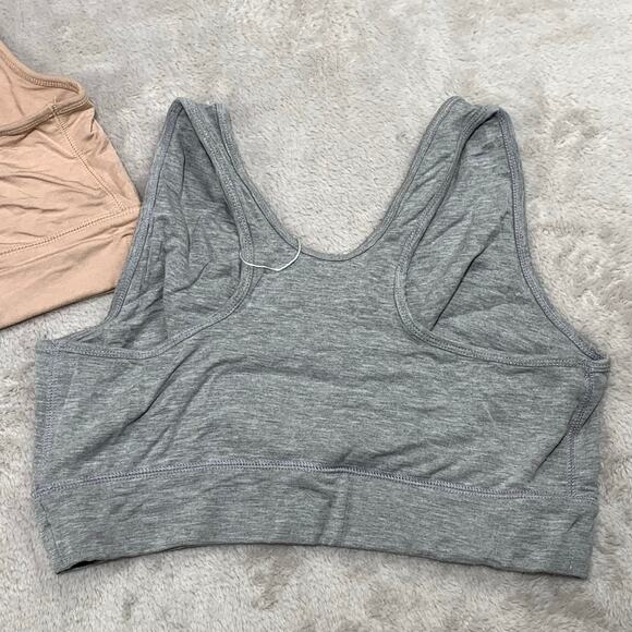 NWT Kindred Bravely LOT OF 2 French Terry Racerback Nursing Sleep Bras XXL Busty - Picture 5 of 12